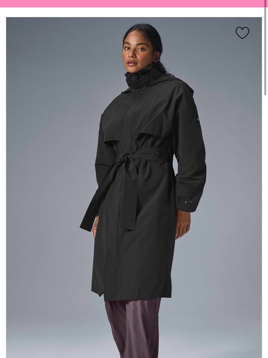 ALO Yoga Jackets & Blazers - ALO Yoga Black Trench Coat with Waist Tie